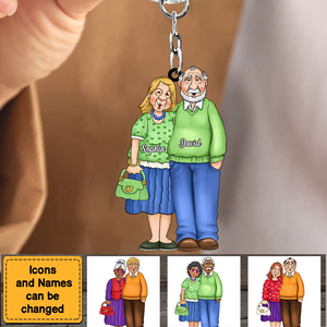 Gift For Old Couple I Love You Forever And Always Keychain