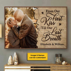 Till Our Last Breath - Personalized Horizontal Poster - Upload Image, Gift For Couples, Husband Wife