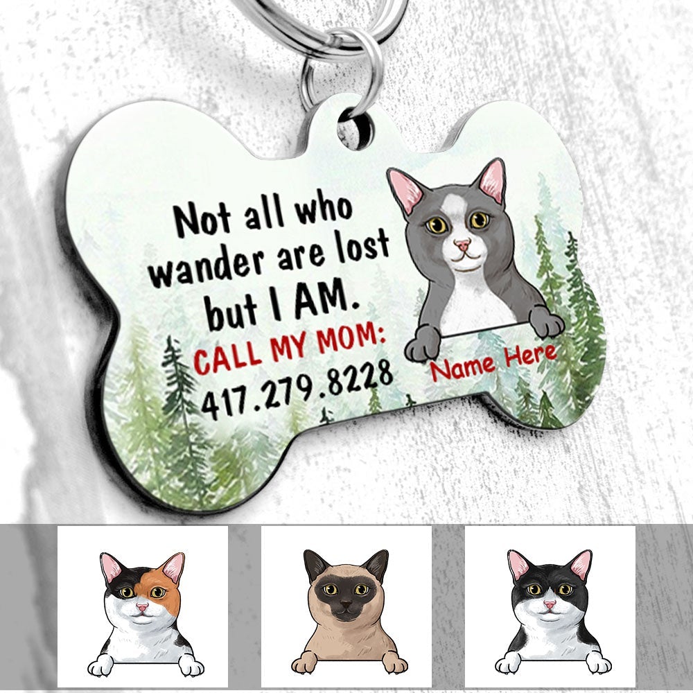 Personalized Pet Lost Wander Bone Pet Tag