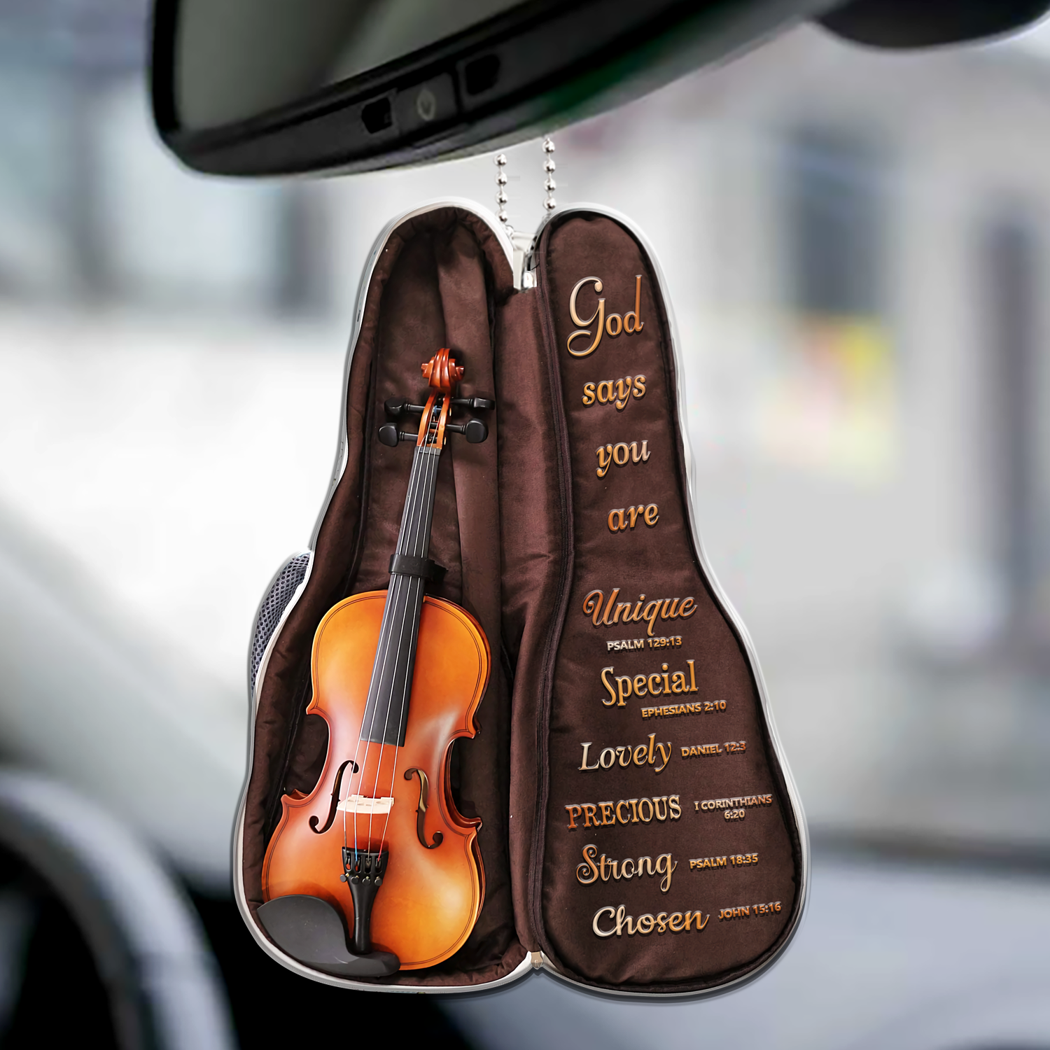 Violin Bag God Says You Are Ornament