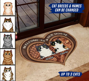 Dog&Cat Personalized Custom Shaped Doormat