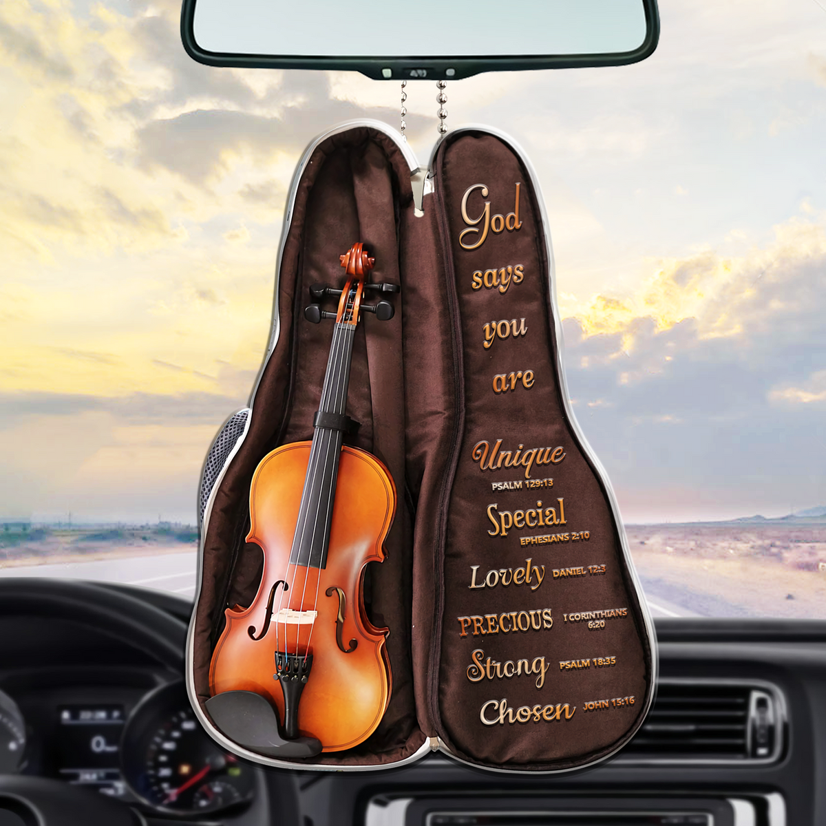 Violin Bag God Says You Are Ornament