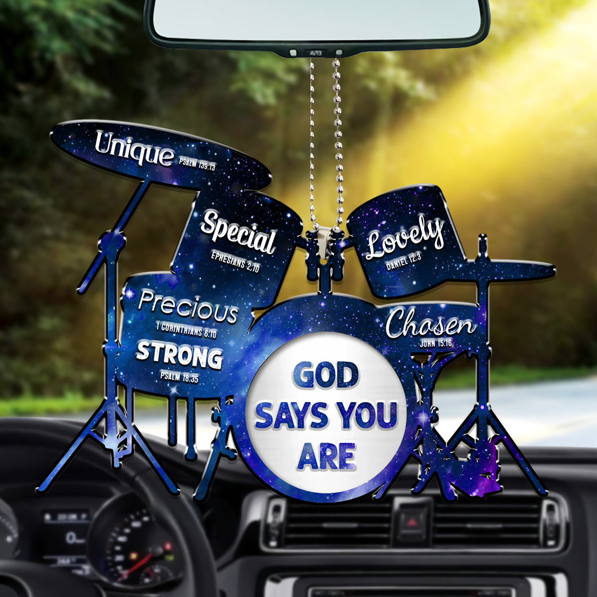 Drum Silhouette God Says You Are Ornament