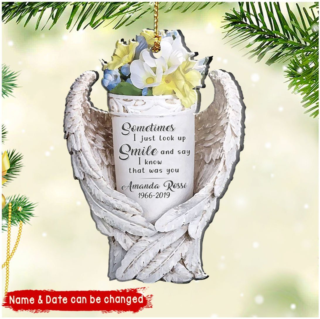 Sometimes I just look up Smile Memory Personalized ACRYLIC Ornament