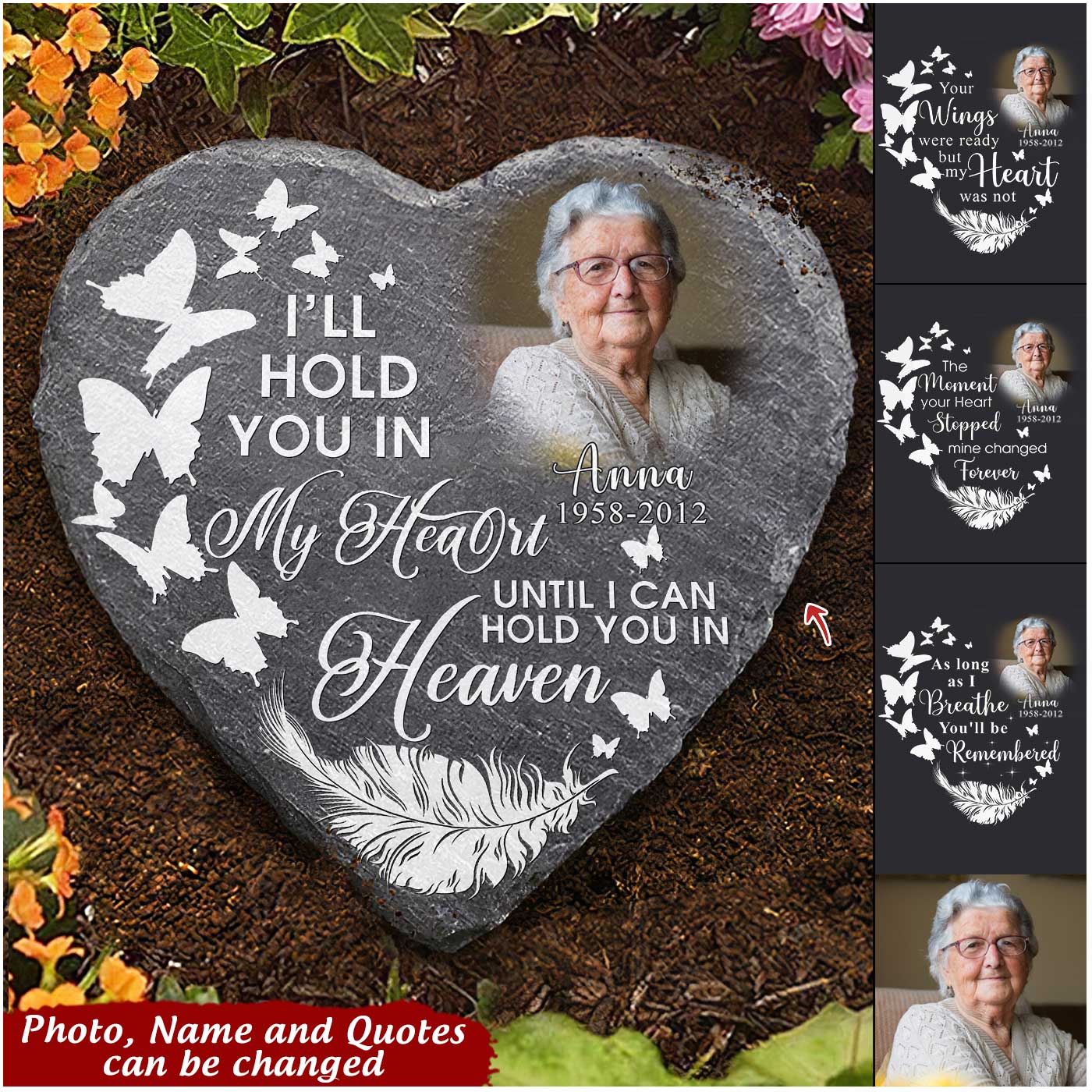 I'll Hold You In My Heart Until I Can Hold You In Heaven Personalized Stone