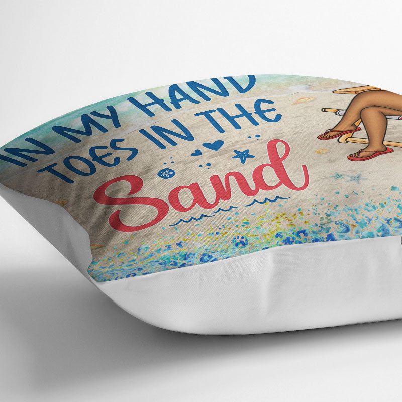 Some Girls Are Just Born With The Beach In Their Souls - Personalized Custom Pillow