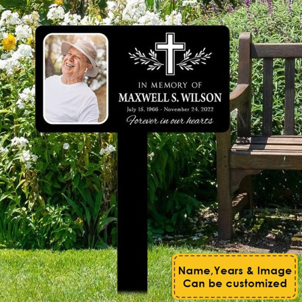 Forever In Our Hearts Memorial Personalize Plaque