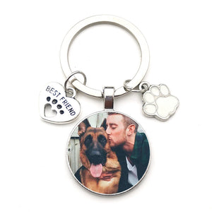 Personalized Dog Photo Keychain