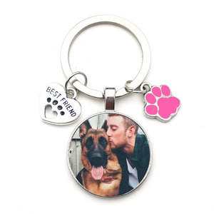 Personalized Dog Photo Keychain