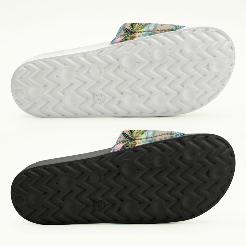 Just A Girl Who Loves Beaches - Personalized Custom Slide Sandals