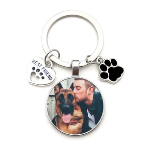 Personalized Dog Photo Keychain