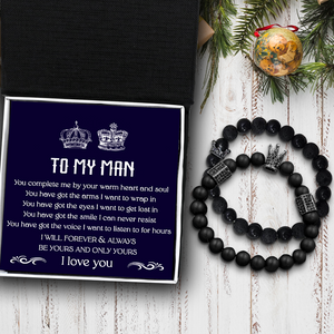 To My Man - King & Queen Couple Bracelets