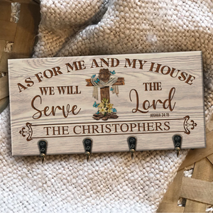 As For Our House Personalized Key Hanger