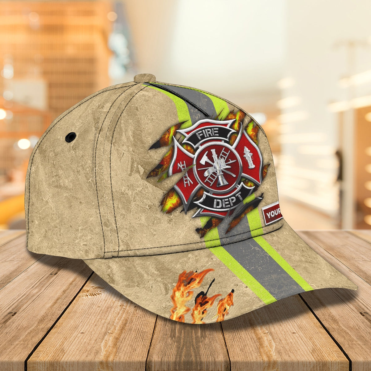 Firefighter - Personalized Name Cap For Firefighter