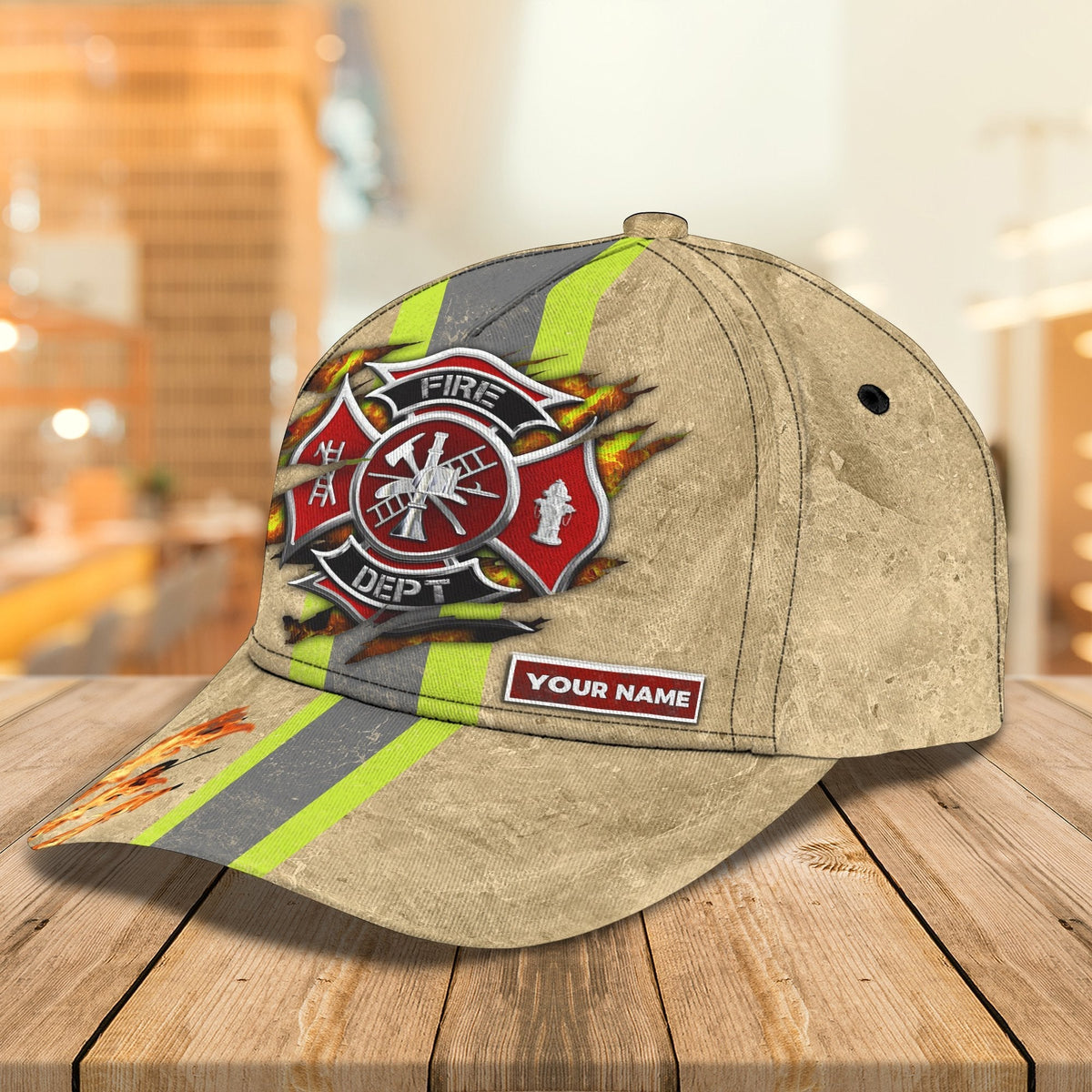 Firefighter - Personalized Name Cap For Firefighter