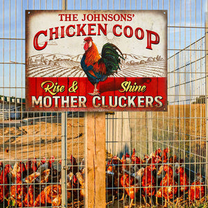 Farm Chicken Coop Personalized Metal Sign Gift For Farmer