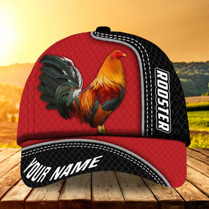 Premium Cool 3D All Over Printed Rooster Hats For Rooster Lovers Multicolor Personalized