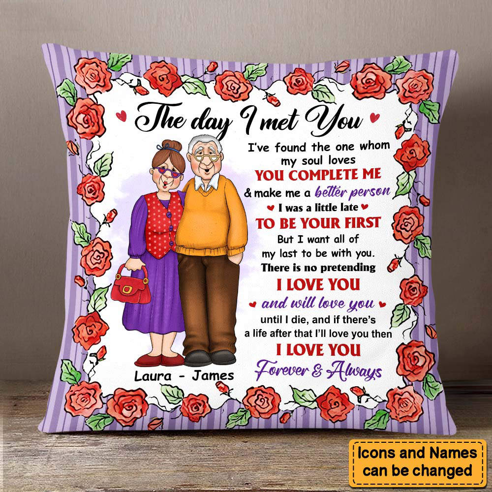 Gift For Old Couple I Love You Forever And Always Pillow