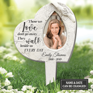 Personalized Those Who We Love Heart Plaque Stake