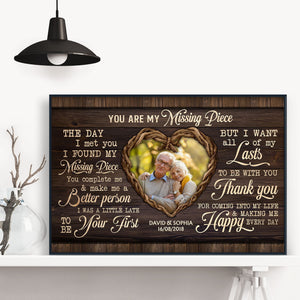 You Are My Missing Piece - Personalized Poster For Couples