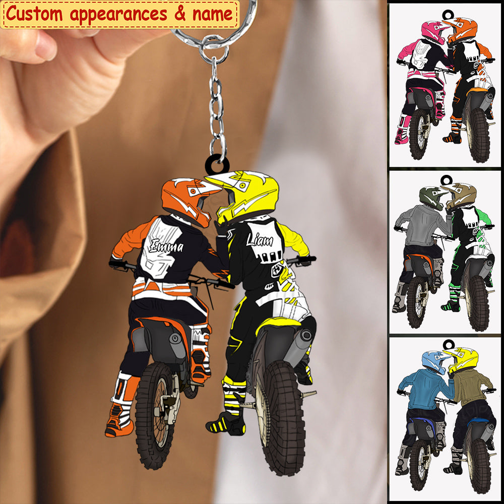 Dirt Bike Couple Custom Keychain This Is Us Personalized Gift