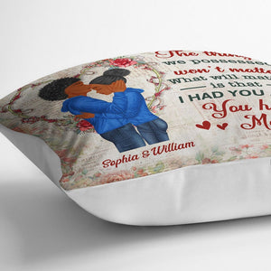 Couple Letter The Day I Met You - Gift For Couples - Personalized Custom Pillowcase