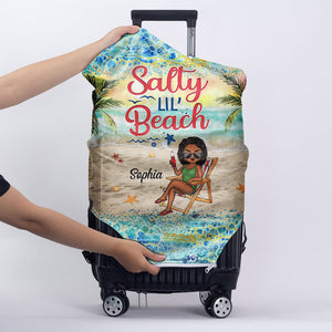 Just A Girl Who Loves Beaches Traveling - Gift For Women - Personalized Custom Luggage Cover