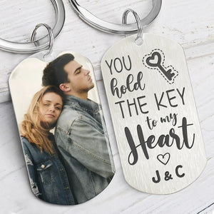You Hold The Key To My Heart, Personalized Keychain, Gifts For Him, Custom Photo
