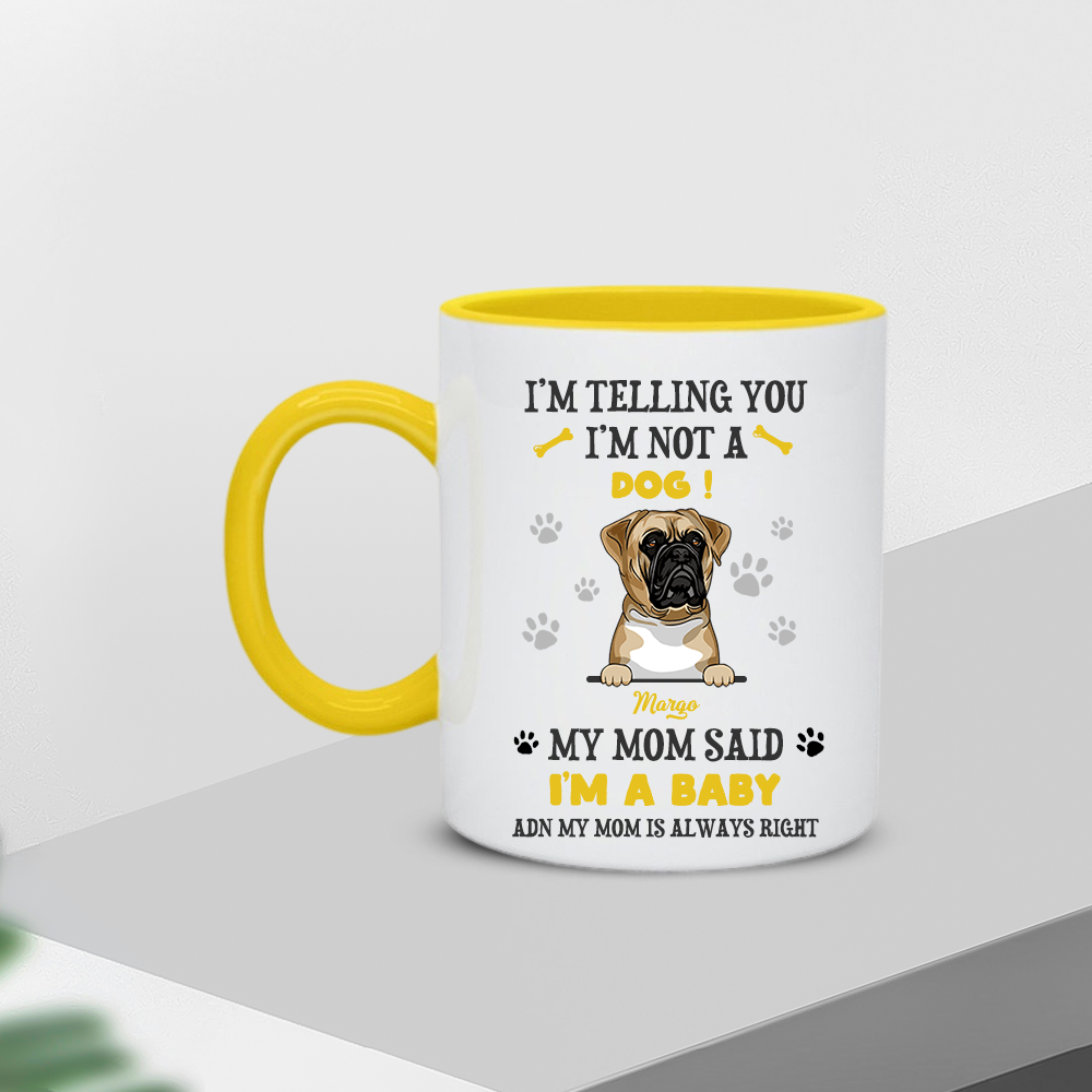 Personalized Dog Mom Baby Mug