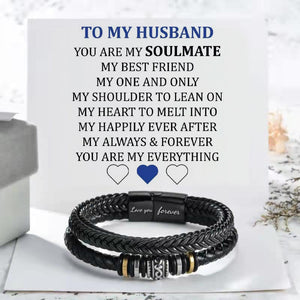 For Husband - You Are My Soulmate - Double Row Bracelet