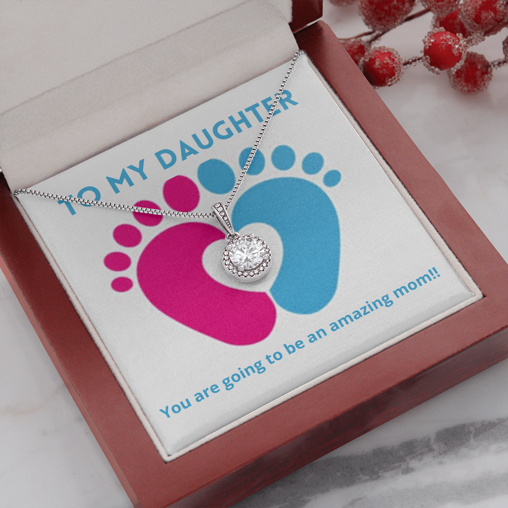 New Mom / From Parent to Daughter / Eternal Hope Necklace