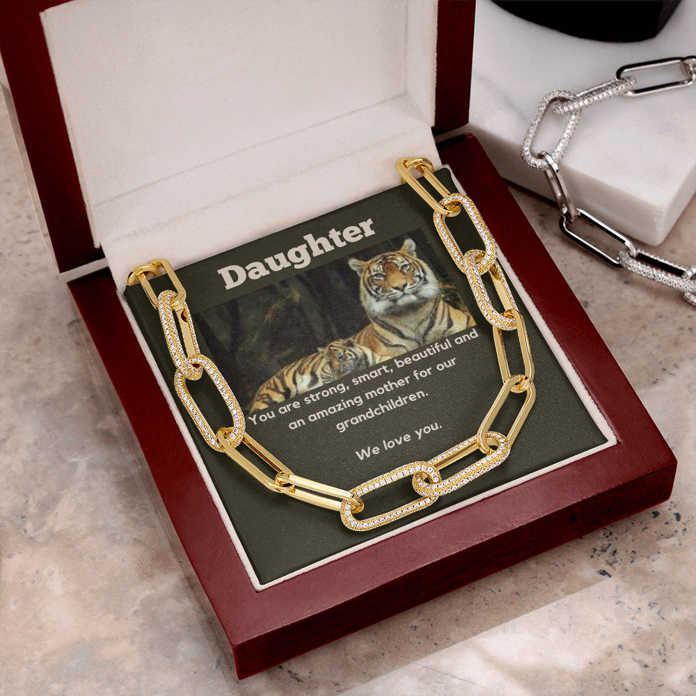 Daughter From Parents /Mother's Day / Forever Linked Necklace