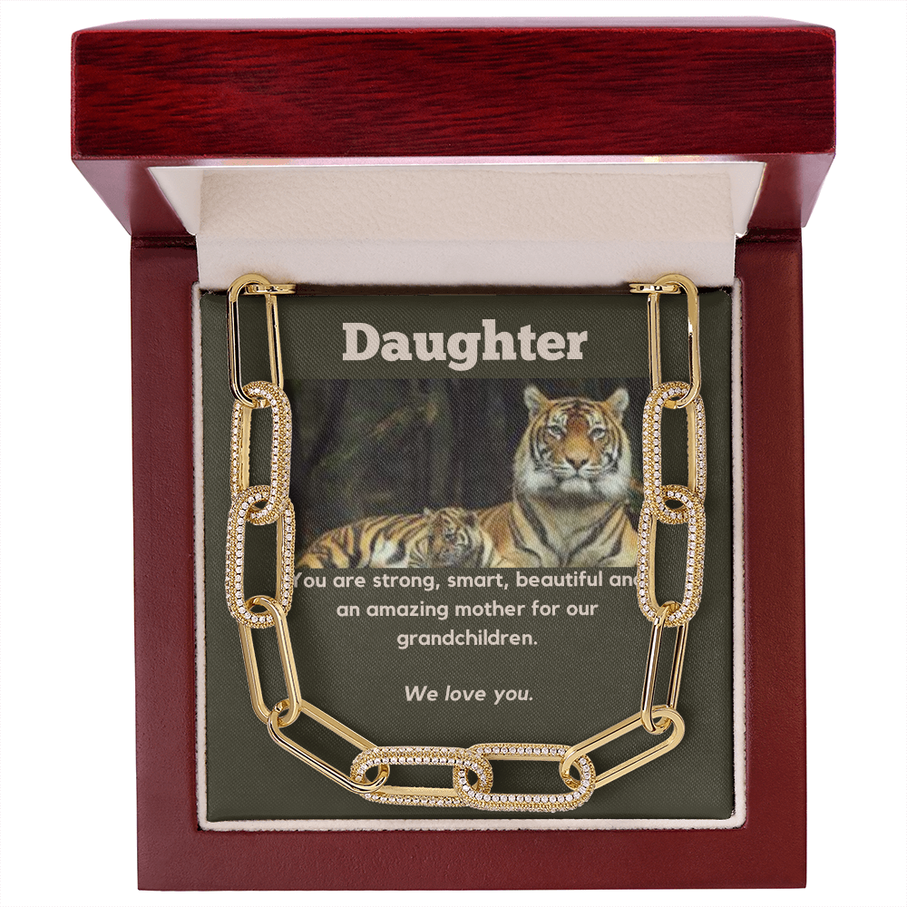 Daughter From Parents /Mother's Day / Forever Linked Necklace