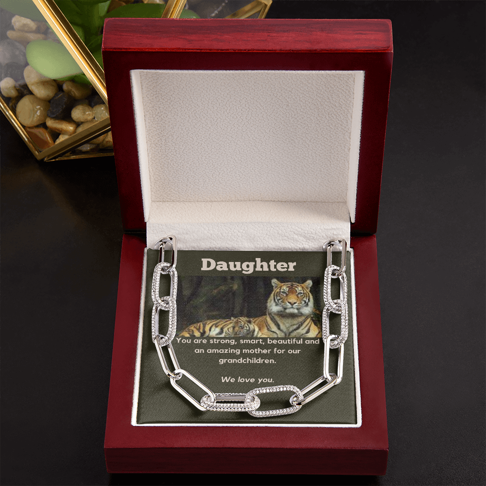 Daughter From Parents /Mother's Day / Forever Linked Necklace