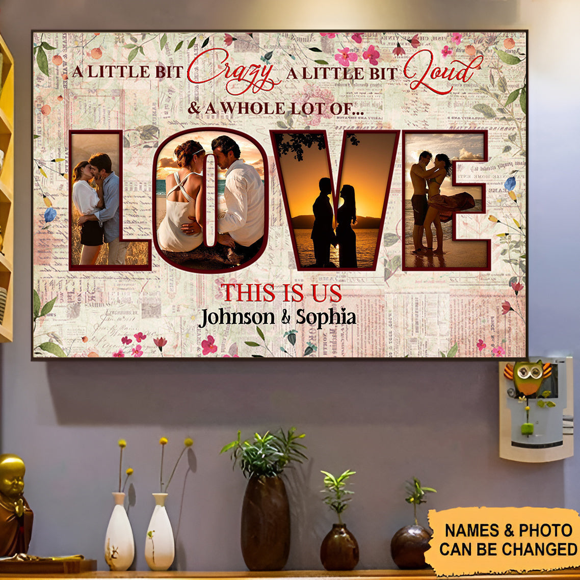 Couple Custom Poster This Is Us Whole Lot Of Love Personalized Valentine's Day Gift