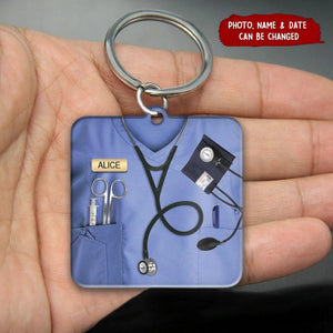 Nurse - Personalized Car Flat Krychain or Ornament