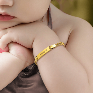 To My Granddaughter, I Will Always Be With You Personalized Baby Bracelet