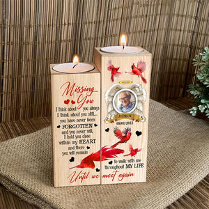 Personalized Cardinal Missing You Remembrance Light Holder