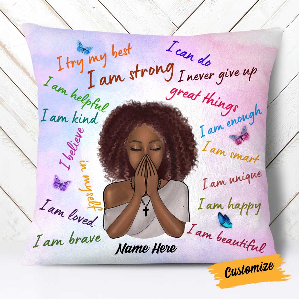Personalized I Am BWA Pillowcase