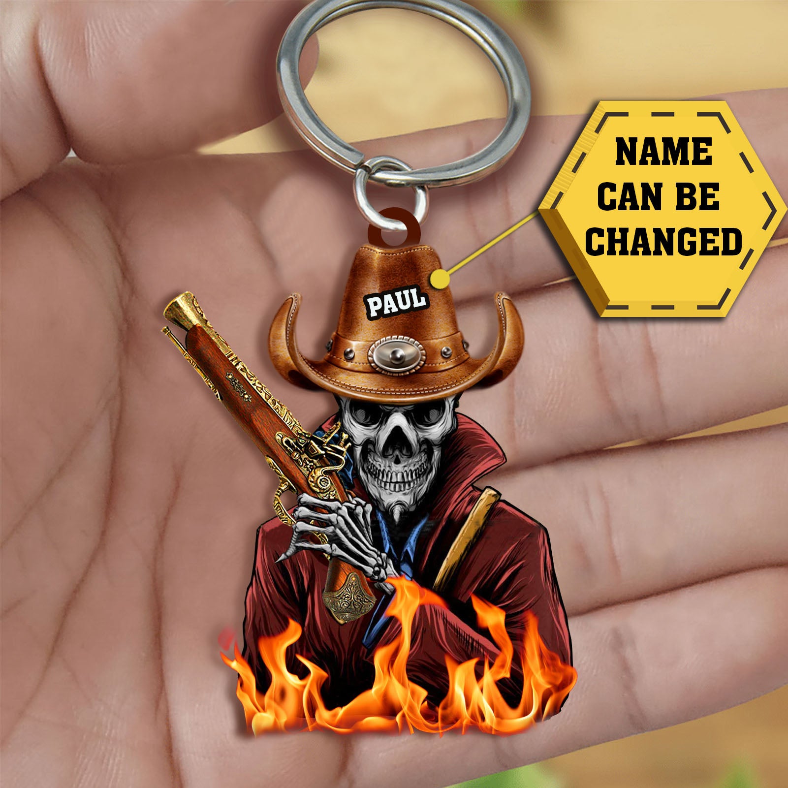 Personalized Hell Knight Name Acrylic Double Sided Printing Keychain