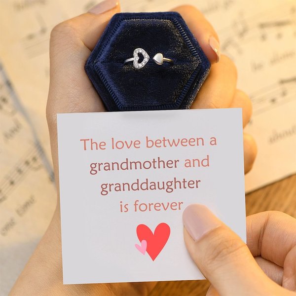 💕The Love Between a Grandmother and Granddaughter is Forever Ring