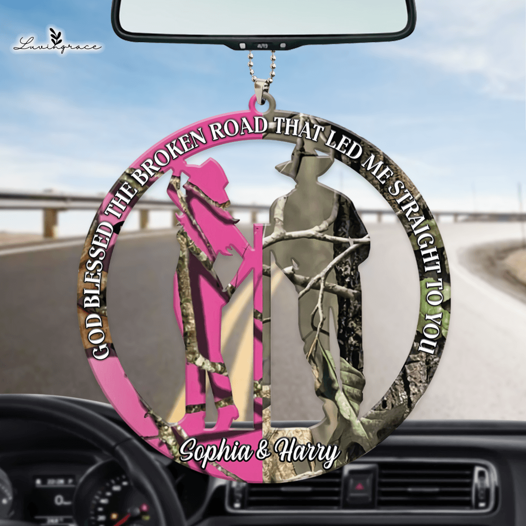 Country Life Camo God Blessed Personalized Ornament