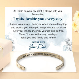 Dad You Walk Beside Me Every Day Bracelet