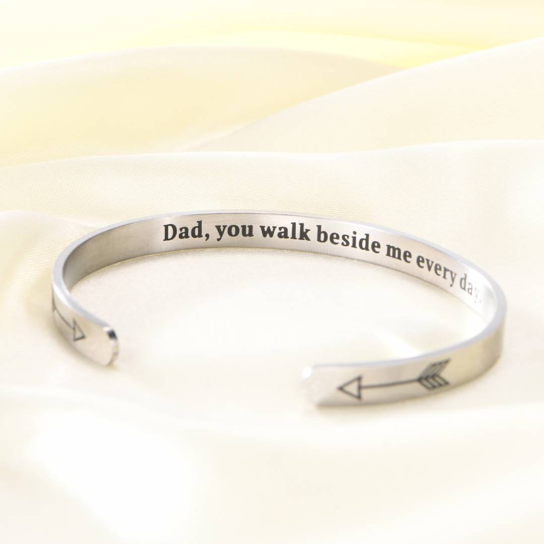 Dad You Walk Beside Me Every Day Bracelet