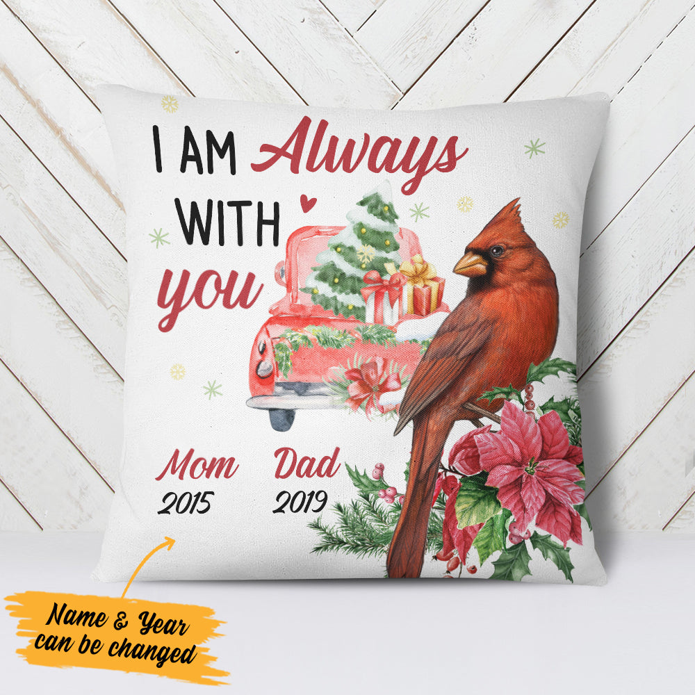 Personalized Memorial Cardinal Red Truck Pillow NB181 87O34