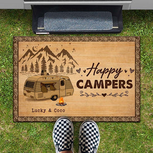 Love Is To Stay Together Couple Camping Doormat