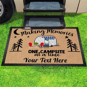 Making Memories One Campsite Doormat, RV Camping Doormat, Camping Gift