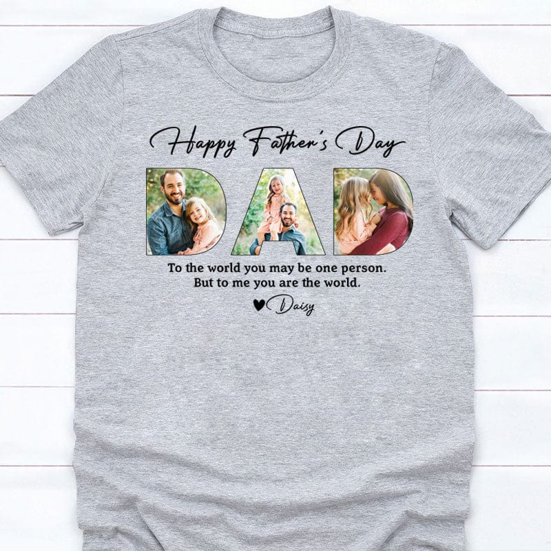 Upload Photo Happy Father's Day, Family Shirt