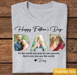 Upload Photo Happy Father's Day, Family Shirt