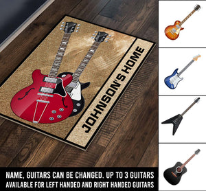 Guitar Personalized Doormat